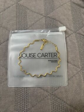 Louise Carter Gold Ripple Wave Bracelet